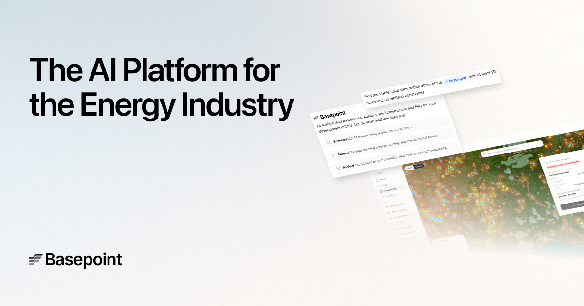 Base Point Ui Basepoint | The AI Platform for Energy