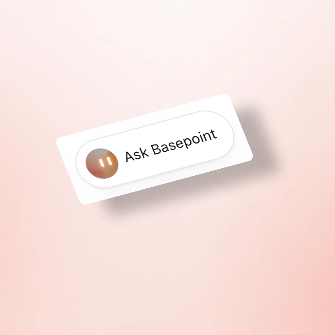 The Ask Basepoint prompt with the assistant orb
